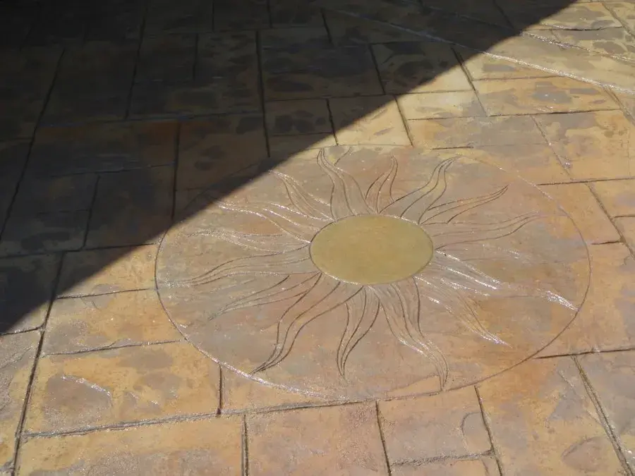 Stamped concrete work in Marana, AZ